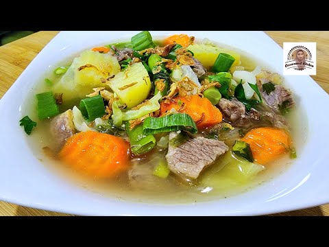Cara Buat Sop Daging Sapi Bening