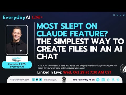 Most Slept on Claude Feature? Simplest Way to Create Files in an AI Chat