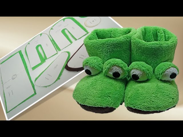 Тапки-жабки своїми руками. DIY Frog Slippers.