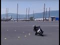 Honda hornet knee down practice