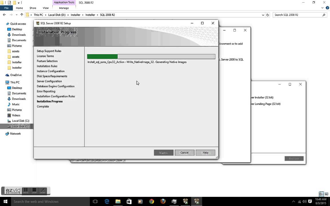 How to Install SQL Server 2008 R2 using Windows 10