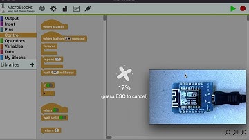 MicroBlocks: How to flash an ESP8266-based board (d1 mini)