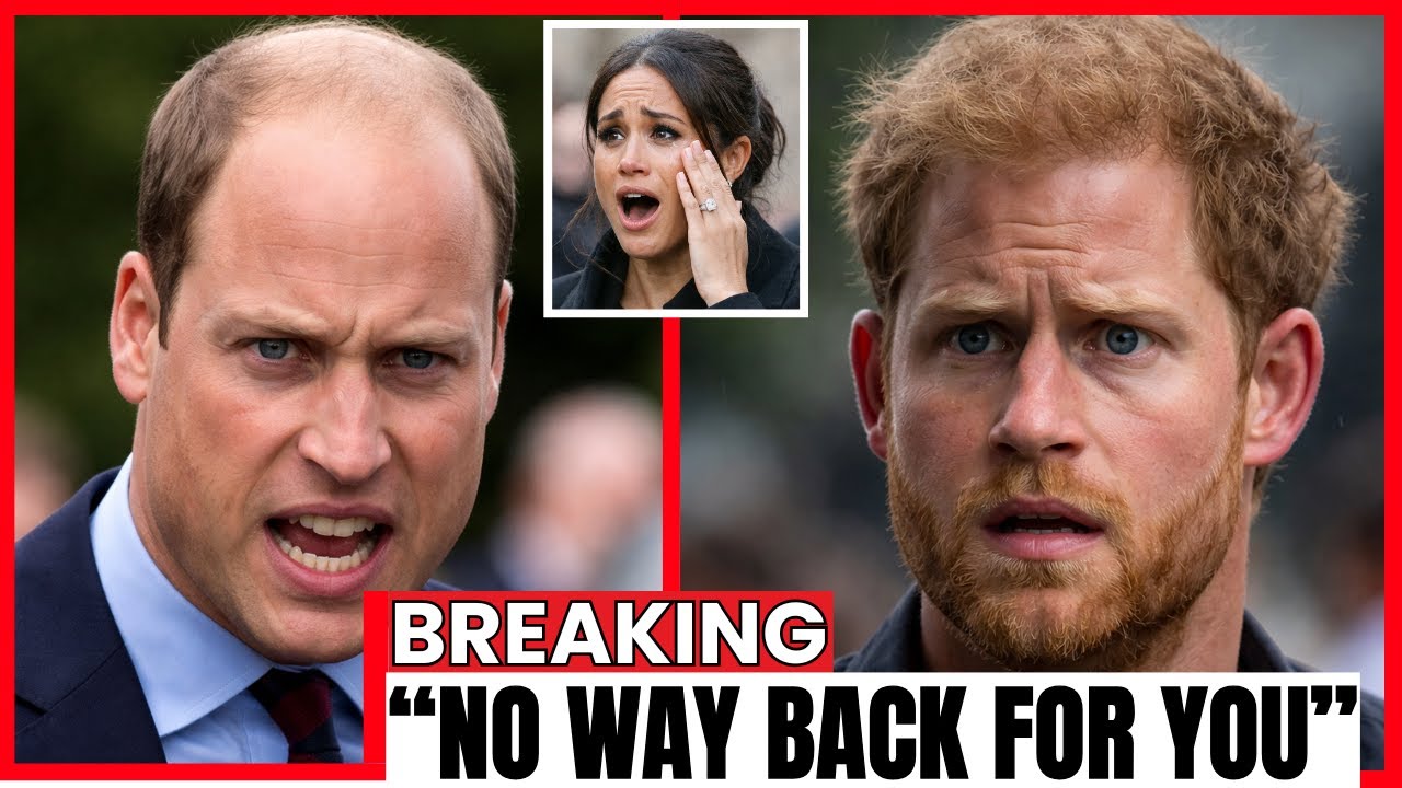 PRINCE WILLIAM Hands Down a FINAL RULING, Blocking Meghan’s Return and Leaving HARRY REELING