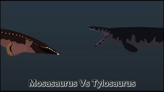 Mosasaurus Vs Tylosaurus Sticknode Pro Animation