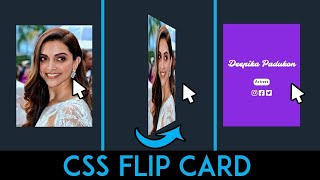 How to Make A 3D Flip Card Effect On Hover using Html & Css