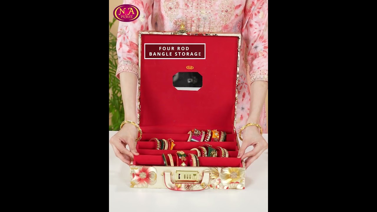 N A PURSE BRIDAL Shopping Bangle Box, Bindi Box, Makeup Box