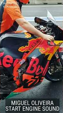 Miguel Oliveira KTM Racing | MotoGP Engine Start Sound
