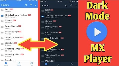 how to enable dark mode in mx player