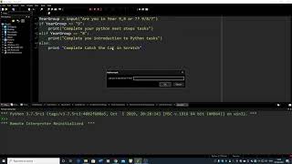 Introducing an if/else statement and the elif on a simple piece of python code
