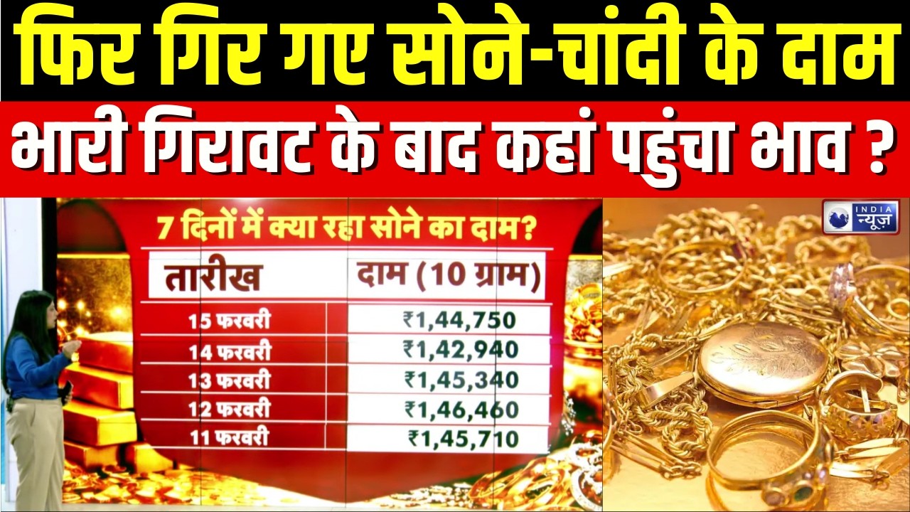 Gold-Silver Prices : सोने-चांदी ने फिर चौंकाया, भारी गिरावट के बाद कहां पहुंचा भाव ? |India News