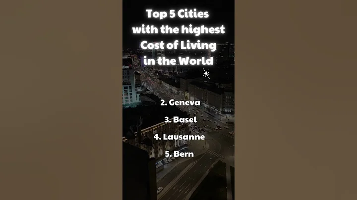 Top 5 Cities with the highest Cost of Living in the World