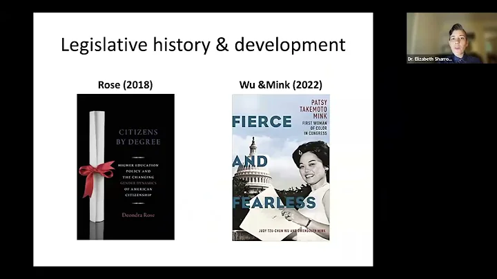 An Evening with Elizabeth Sharrow, PhD