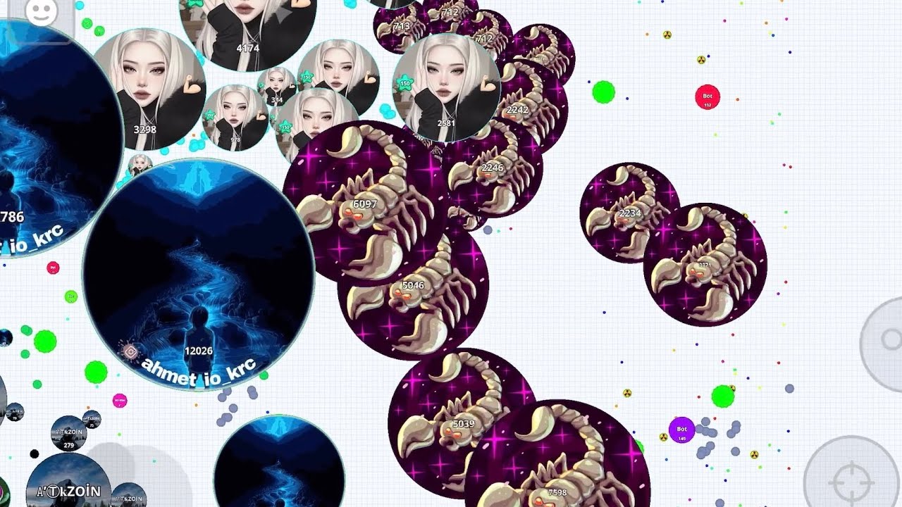 SOLO VERSUS 1234567 TEAMS 🦂 (AGAR.IO MOBILE) 