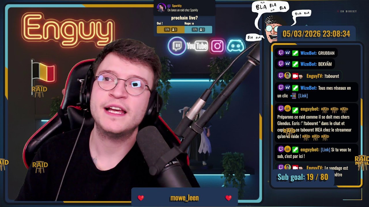 🟡[FR] Le stream des Glendus ! (Viens sur Twitch pour profiter un max du live !)