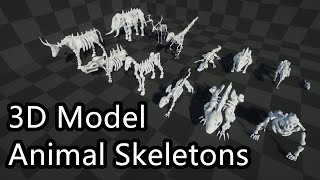 3D Model  - Animal Skeleton - Downloadable
