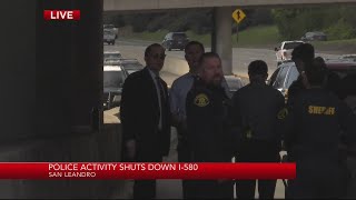 I-580 shut down due to police pursuit