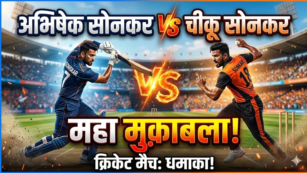 Abhishek 11 VS Chiku 11 chaubebandha #cricketmatch #क्रिकेटमैच 
