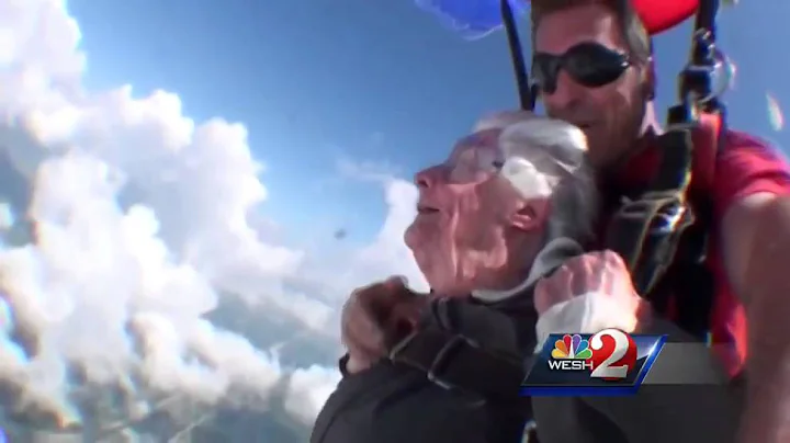 88-year-old Winter Park woman skydives for birthday
