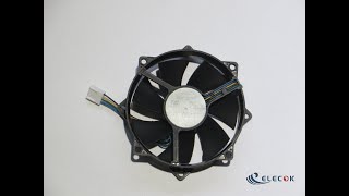F129025SU DC 12V 0.38A 4wires Cooling Fan  substitute (square shape  size is 90*90*25MM)
