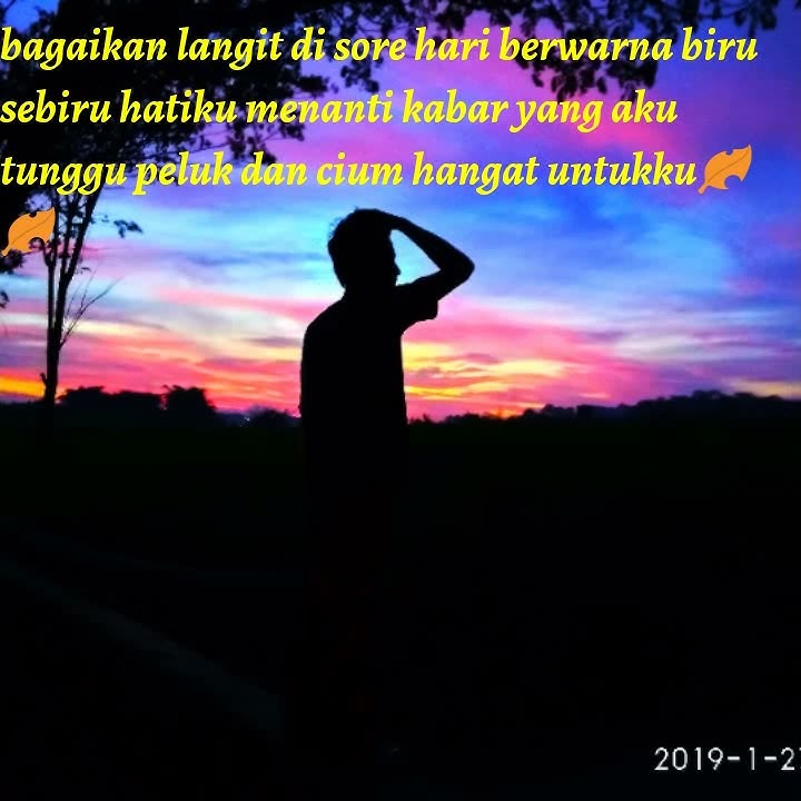 Story wa bagaikan langit di sore hari.