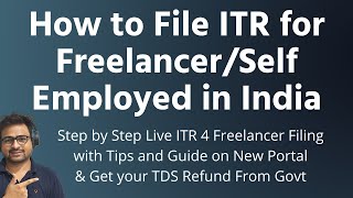 How to File ITR for Freelancer in India | Freelancer or Self Employed Income Tax Filing screenshot 4