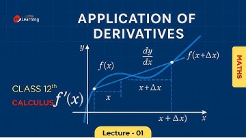 Introduction: Application of Derivatives - Class 12th & IIT-JEE - 01/40