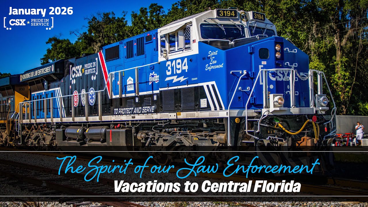 CSX 3194; Pride in Service returns to Florida - YouTube