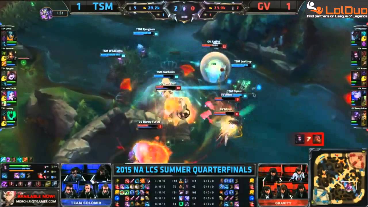 TSM Dyrus Olaf Quadra Kill