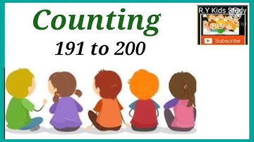 Counting 191 to 200 ll @r.ykidsstudy6341
