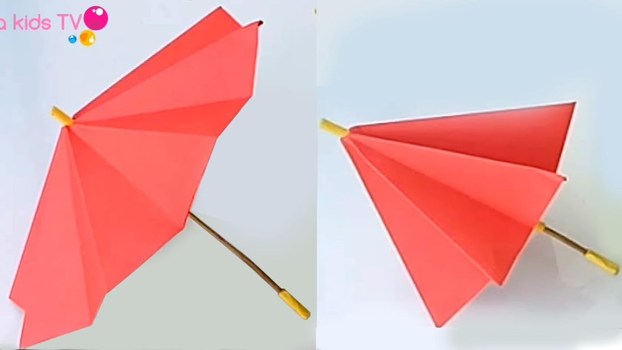 How To Make Umbrella With Chart Paper