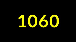 1060 Seconds Countdown Timer With Sound Effect