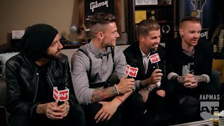 Celebrity APMAs 2015: Memphis May Fire interviewed in the GIBSON backstage lounge at the APMAs Wealth