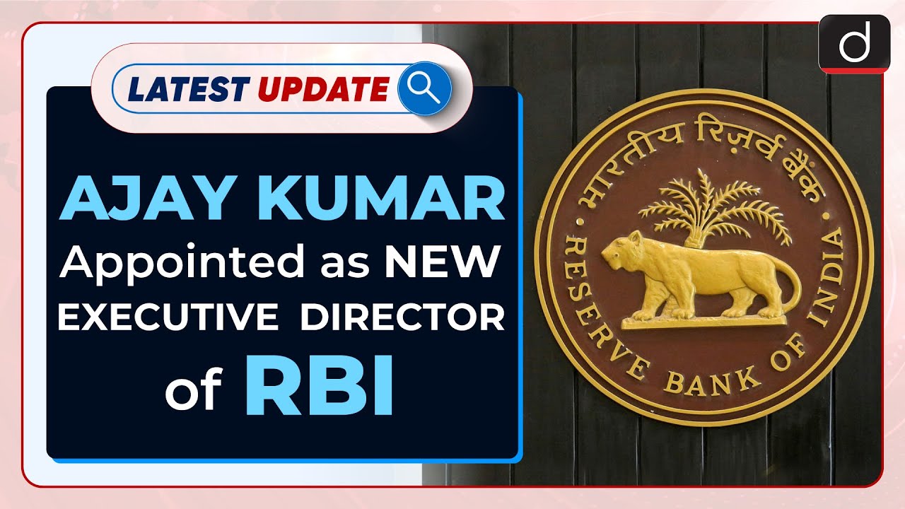 Ajay Kumar Rbi Ajay Kumar Appointed As New Executive Director Of RBI: Latest update ...