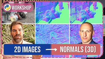 Turn 2D Images to 3D Normals with Python + DSINE  (Live Session)