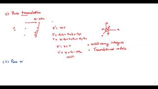 Crystal structure 2 Symmetry elements and operations