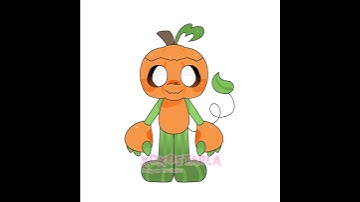 Gourdy youngest main EVER🎃 (Dandy’s World) #art #ibispintx #dandysworld #digitalart #fyp #tweening