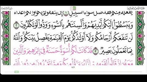 سورة الممتحنة من ٣ الى ٤ القارئ ابراهيم الاخضر