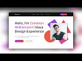 Figma Speed Art - Personal Portfolio Design