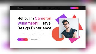 Figma Speed Art - Personal Portfolio Design