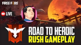 free Fire max road to grandmaster Gameplay live|free Fire max br toCS rank Live@Raj sharma bro gamer