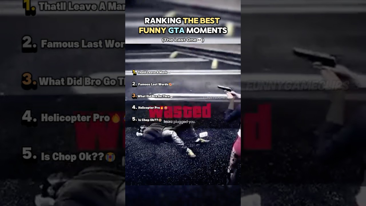 Ranking The FUNNIEST GTA Moments Ever YouTube 