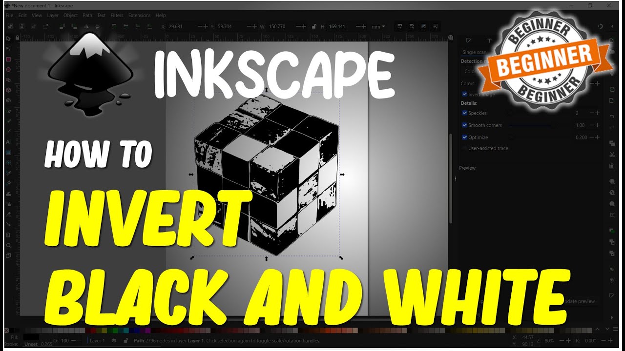 How To Invert Colors with Inkscape