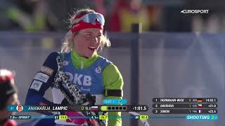 Anamarija Lampič - first Biathlon World Cup race - Sprint Hochfilzen 2022