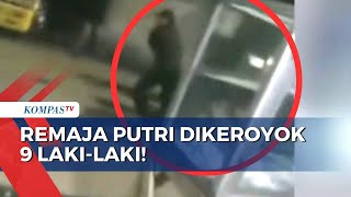 Rekaman Amatir Tunjukkan 9 Laki-Laki Keroyok Seorang Remaja Perempuan di Sukabumi!