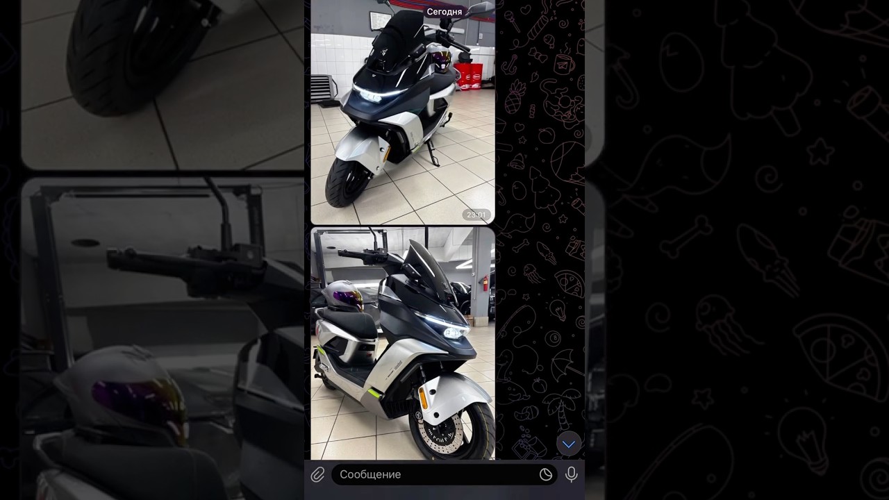 2025 Новинка первый в России электроскутер Ninebot M5 100 черно-серебристый 