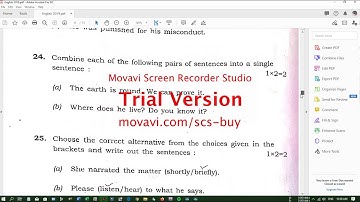 HSLC Question paper of 2019 English SEBA