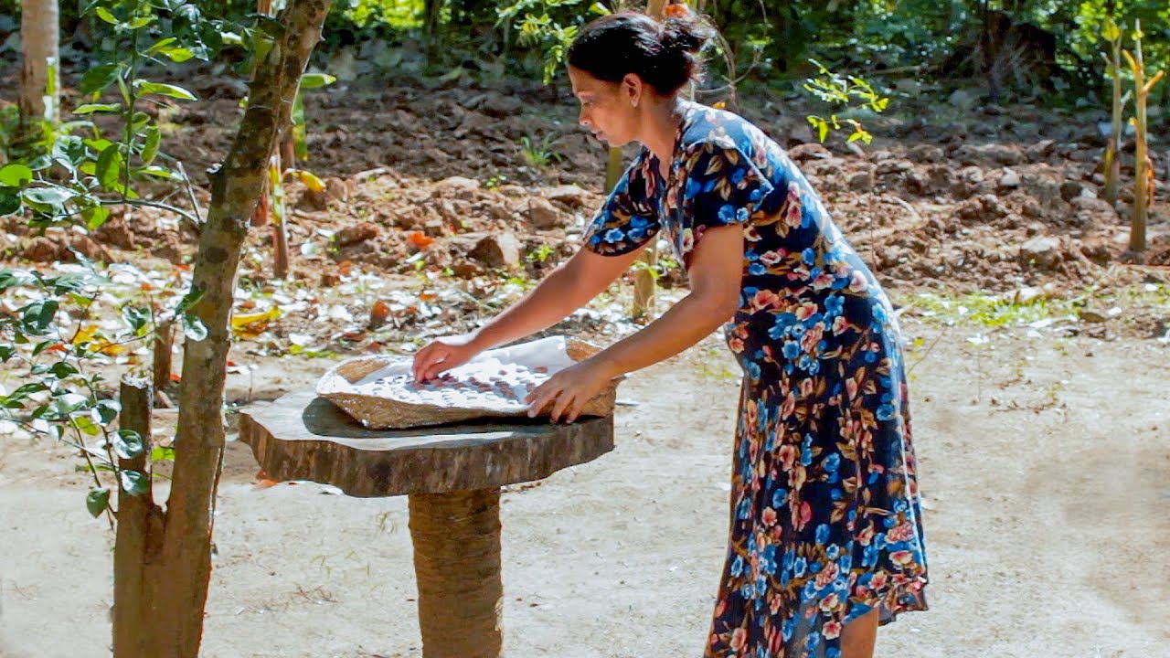 Village Chocolate Cake Made from Cocoa Seeds | Mali Cooking