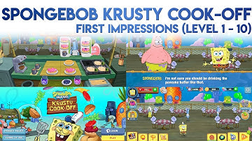 SpongeBob Krusty Cook-Off First Impressions [Level 1 to 10]