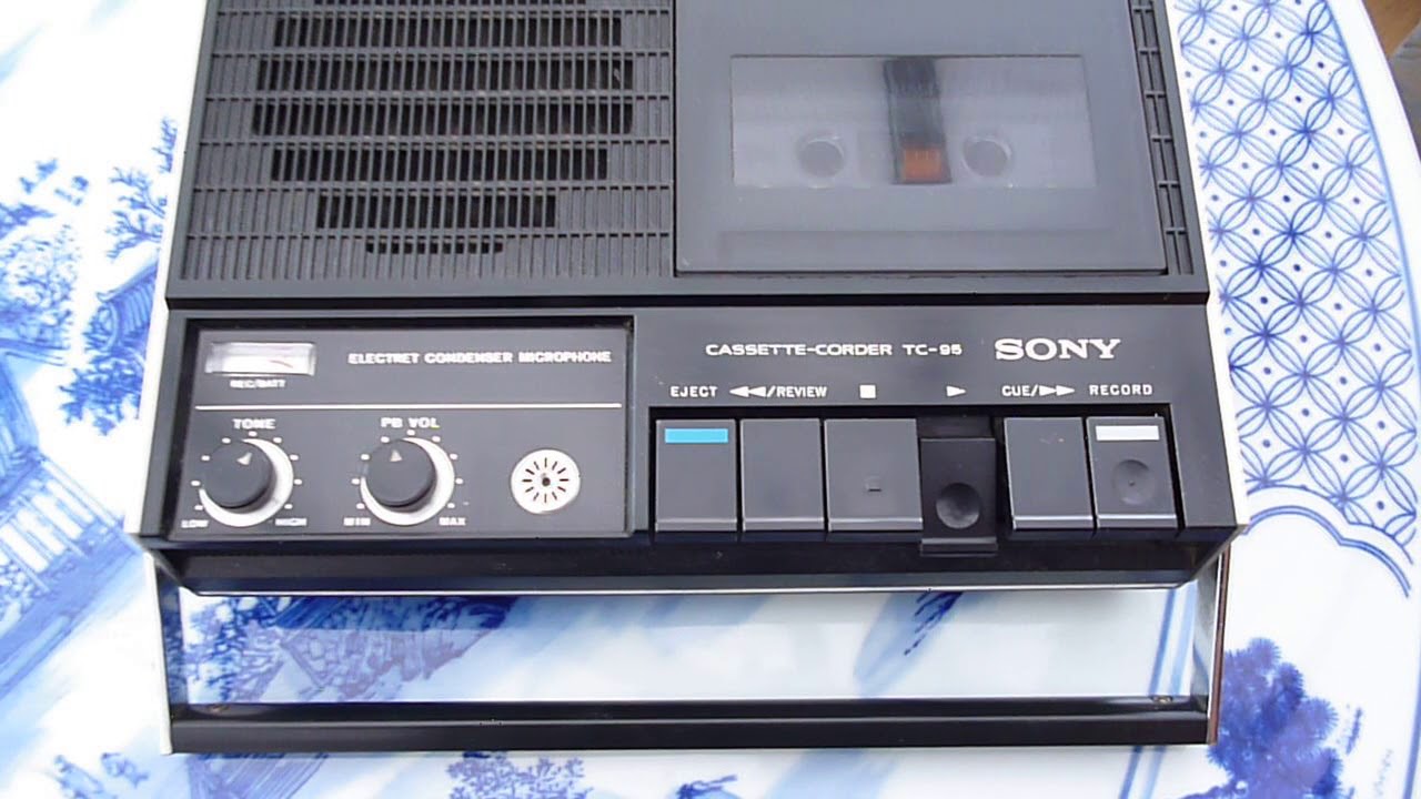 Sony TC-95: testing "Play, Rewind, Cue, Stop, Eject"