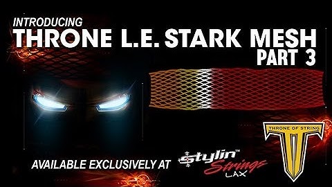 Part 3 Exclusive LE Stark #Lacrosse Mesh from Throne and Custom Dye Job by SSLAX